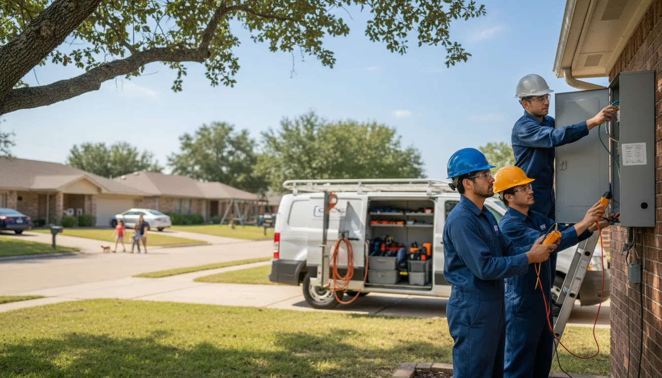 Certified electrician providing emergency electrical services in Westside, IA
